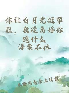 你让白月光挺孕肚，我提离婚你跪什么