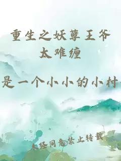 重生之妖孽王爷太难缠