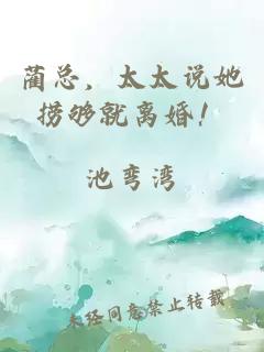 蔺总，太太说她捞够就离婚！